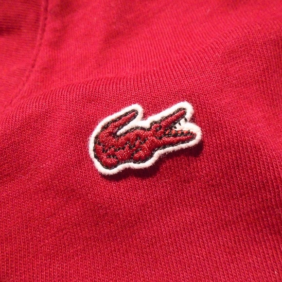 LACOSTE Long Sleeve V-Neck Cotton Tee 34~XS/S - Picture 6 of 7